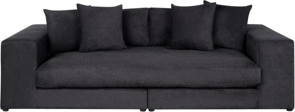 3-Sitzer Sofa schwarz mit Kissen GLORVIKA