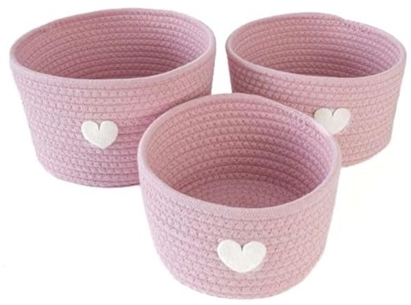 Intirilife Aufbewahrungskorb (Set, 3 St, 3-teiliges Aufbewahrungskorb Set), Aufbewahrungs Körbe Set für Regale Ablagen als Deko