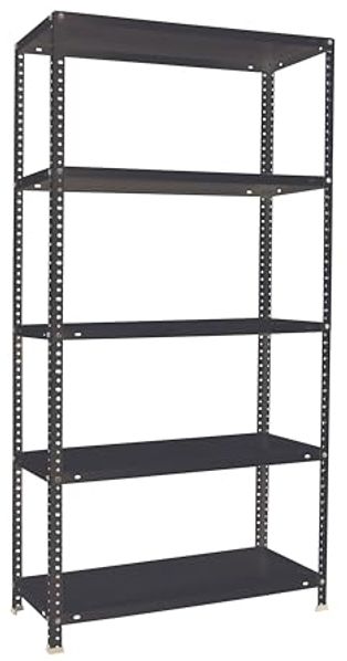 Simonrack Schwerlastregal, Lagerregal, 180 x 80 x 30 Metallregal, Kellerregal, Biegestelle 100 kg, 5 Fachböden, Antracite - Comfort