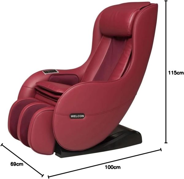 'Easyrelaxx' Massagesessel in Rot, 115 x 100 x 69 cm Bild 2