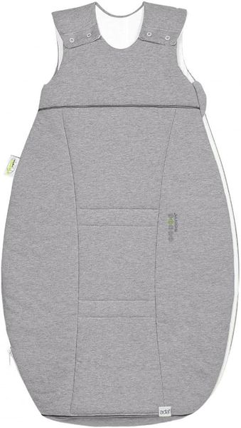 Odenwälder Jersey-Schlafsack airpoints melange silber, Größe in cm:70 cm