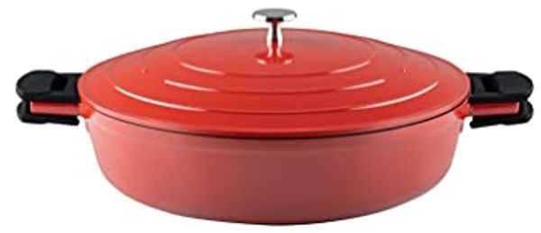 Kelomat Keramika Red Schmorpfanne mit Deckel