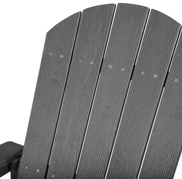 Garten-Schaukelstuhl ADIRONDACK Dunkelgrau Bild 5