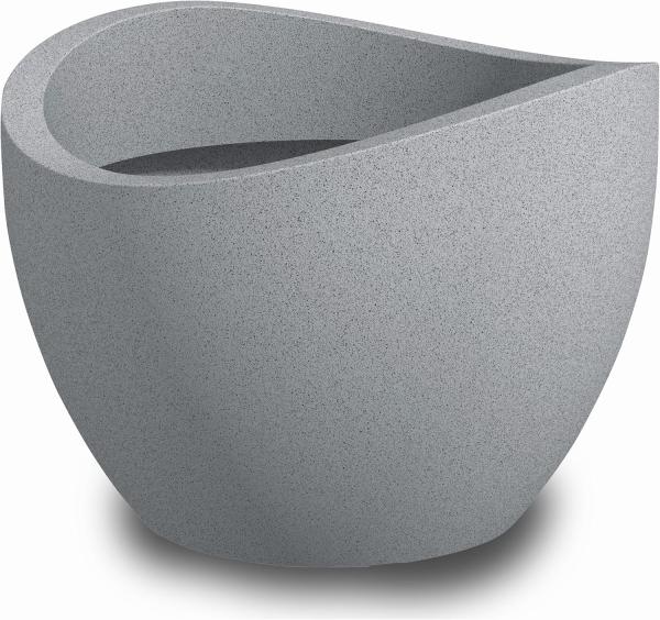 Scheurich Pflanztopf Wave Globe Serie 250 steingrau, Beton-Optik Ø 40 cm