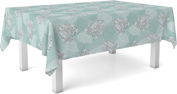 Martina Home Wachstuch-Tischdecke, SIL, Wassergrün, 220x140 cm