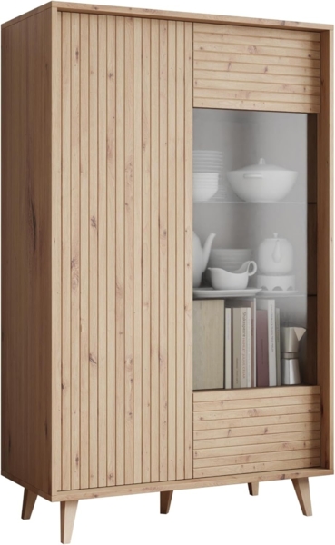 Vitrine Ferido 2D (Farbe: Artisan Eiche)