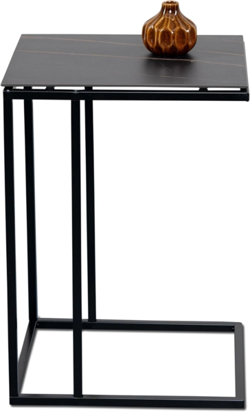 M2 Kollektion Beistelltisch Jon, 38 x 62 x 43 cm, Schwarz