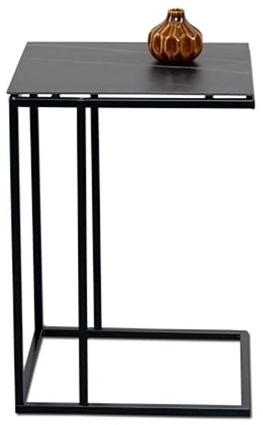 M2 Kollektion Beistelltisch Jon, 38 x 62 x 43 cm, Schwarz