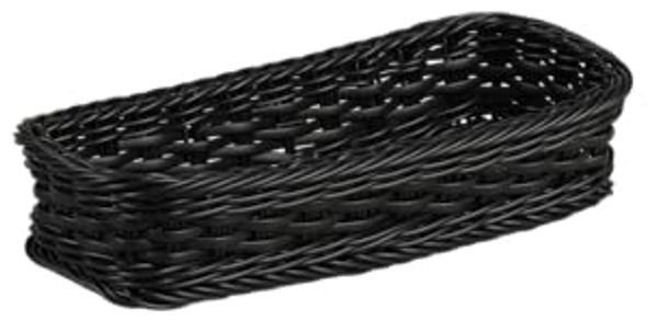 KESPER 19781 Besteckkorb, Kunststoff, schwarz, 28 x 11,5 x 5,5 cm