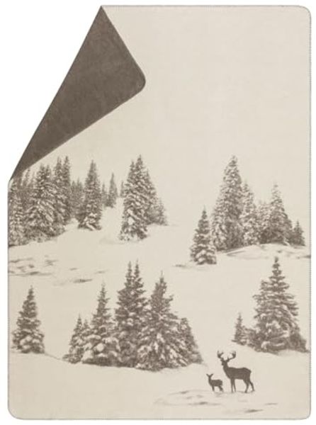 Wohndecke Kurzflor Savona 'Tannen' 150x200 cm, DAVID FUSSENEGGER