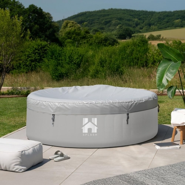 HOME DELUXE Whirlpool Abdeckung CAPE SPLASH | Farbe: Grau Bild 3