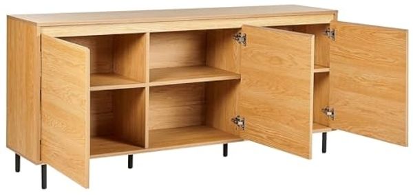 Sideboard mit 3 Türen NIKEA 75 cm Heller Holzfarbton