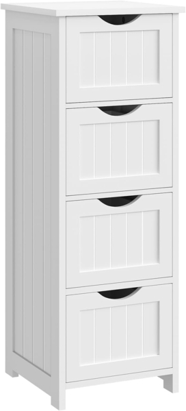 Badschrank mit 4 Schubladen Modell 'Lena' weiß