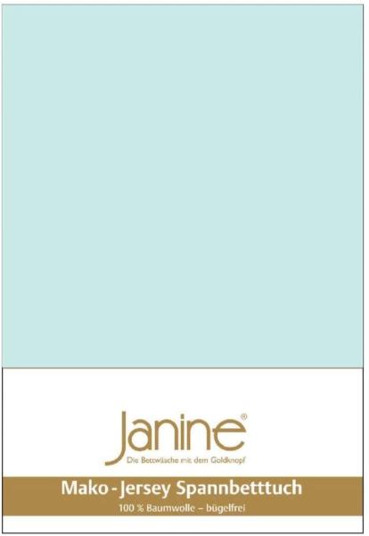 Janine Mako Jersey Spannbetttuch Bettlaken 180 - 200 x 200 cm OVP 5007 22 morgennebel