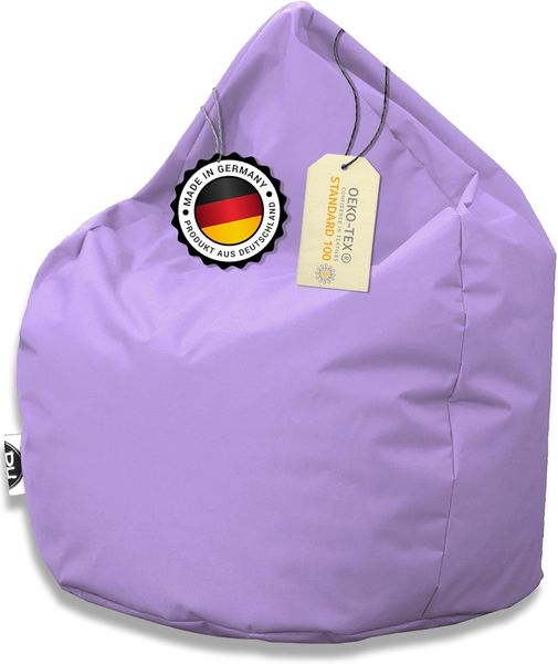 Patchhome Sitzsack Tropfenform, Nylongewebe/Polystyrolfüllung flieder für In & Outdoor XL, 300 Liter