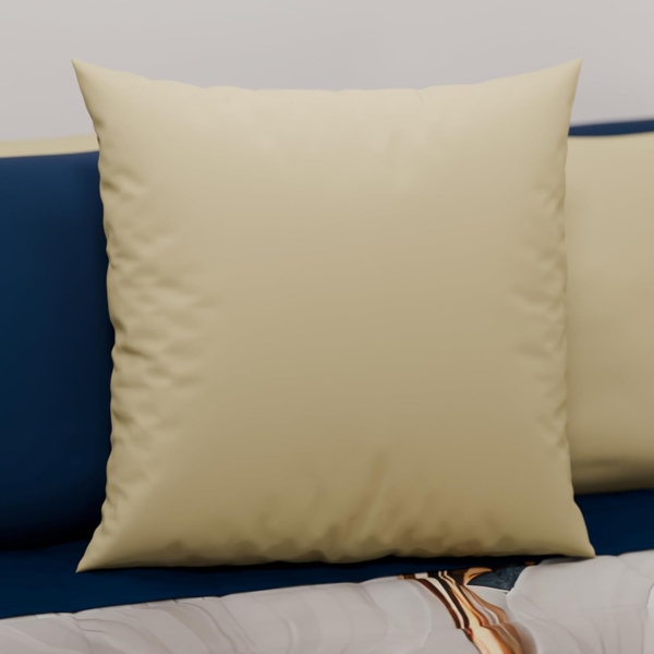 PETTI Artigiani Italiani - 1 Paar Kissenbezüge 80x80 cm aus Mikrofaser, Dekokissen für Schlafzimmer, Sofa, Set mit 2 Kissenbezügen, doppelseitiger Kissenbezug Blau Taupe Bild 2