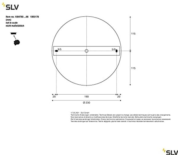 SLV 1004765 ONE DOUBLE PD PHASE UP DOWN LED Pendelleuchte schwarz CCT switch 2700 3000K Bild 5