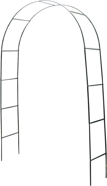 Rosenbogen Rankhilfe Torbogen Spalier für Kletterpflanzen Metall grün 240cm