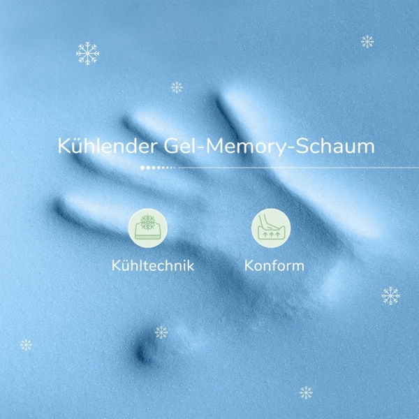 Novilla Matratze 120x190 Tonnentaschenfederkernmatratze Höhe 27cm Härtegrad H3 Öko Tex Zertifiziert Rollmatratze mit Gel Memory Schaum Mittelfest Punktelastizität Bild 3