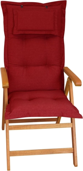 Herlag Hochlehnerauflage Ava Gartenstuhlauflage Hochlehner, abnehmbares Kopfpolster, 123x50x9cm, Gartenmöbelauflage 123x50x9cm, Kopfpolster Bild 8