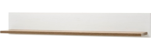 Wandboard Seyne in weiß Pinie und Eiche Landhaus 130 cm