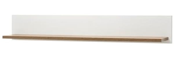 Wandboard Seyne in weiß Pinie und Eiche Landhaus 130 cm