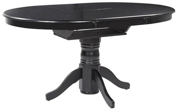 Ausziehbarer Esstisch AKRON 106 150 cm 106 cm Schwarz