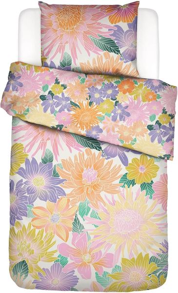 Essenza Bettwäsche Flower Fling Bright white, Perkal, 2 teilig, Floral, Blumig