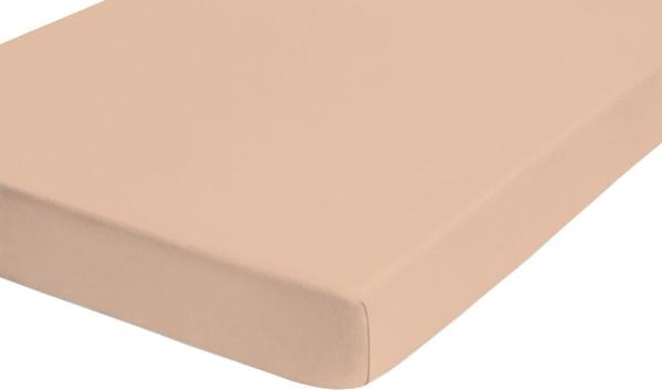 Traumschloss Premium Feinbiber Spannbetttuch beige 90-100x200