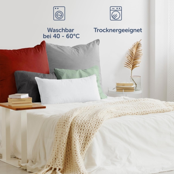 Blumtal Kissenbezüge aus gebürstetem Mikrofaser-Gewebe - Oeko-TEX zert. Kissenbezüge, (2 Stück), mit Reißverschluss oder Verschlusslasche Bild 7