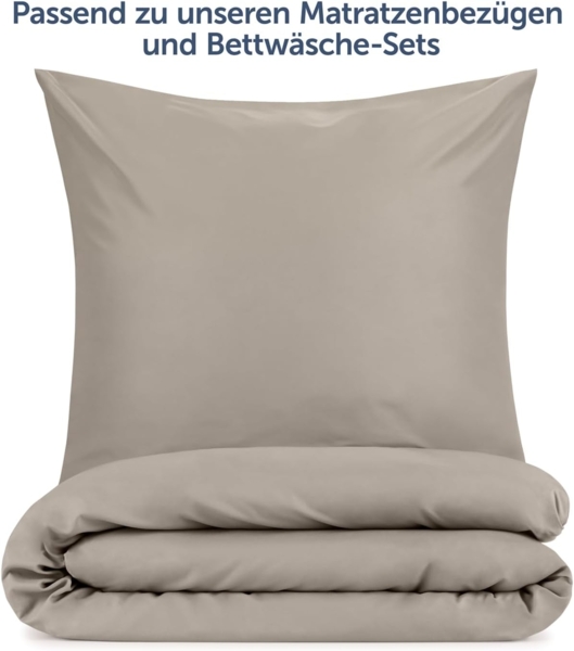 Blumtal Kissenbezüge aus gebürstetem Mikrofaser-Gewebe - Oeko-TEX zert. Kissenbezüge, (2 Stück), mit Reißverschluss oder Verschlusslasche Bild 5