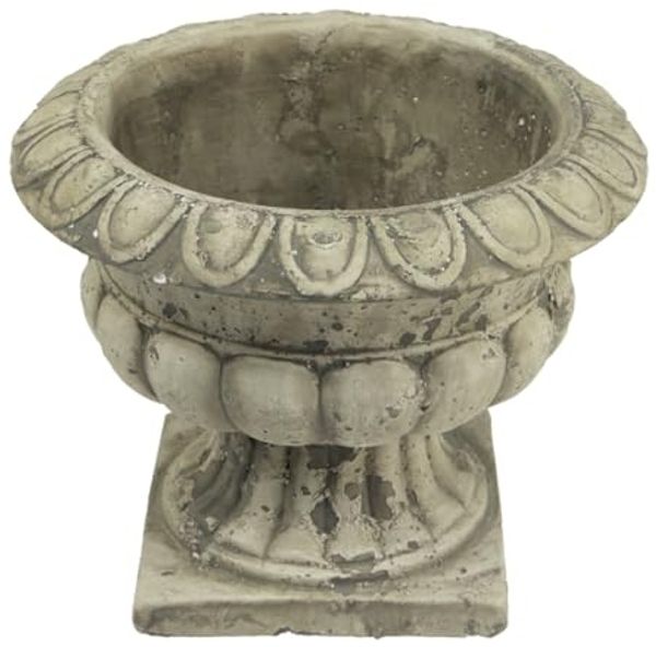 Viana Übertopf Pflanzschale Antiklook Beton Antik Dekor Ø20cm H16,5cm Bild 2
