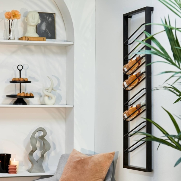 Light & Living Weinregal Weinregal Amore - Schwarz - 8 Flaschen Bild 2