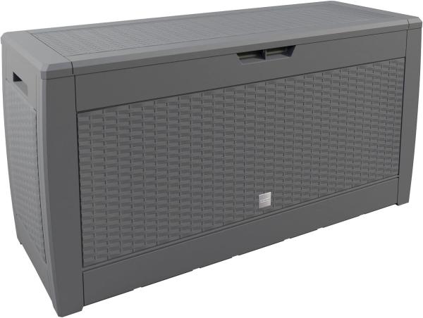 Casaria Auflagenbox Rato, 310 Liter Haltegriffe UV-Beständigkeit Rollbar 119x48x60cm Garten