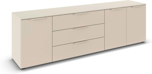 rauch Schubkastenkommode Kommode Türkommode Sideboard Kombikommode FLIPP (Breite 200 cm mit 2 Einlegeböden), 3-türig mit 3 Schubladen und Soft-Close-Funktion