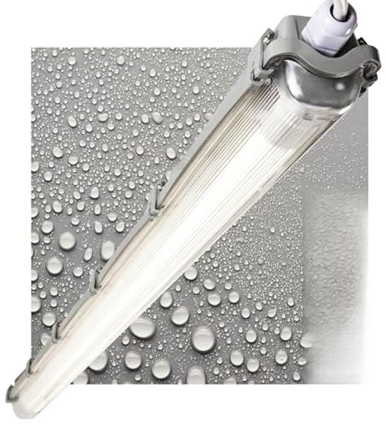 LED's light Basic LED Deckenleuchte 2400112_04 Feuchtraumleuchte, LED, mit LED-Röhre 120 cm 18W neutralweiß IP65