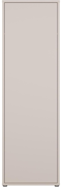 Forte Alice Springs Garderobenschrank 60, Moderne Garderobe mit Kleiderstange und Einlegeböden, Flur, Holzwerkstoff, Kaschmir Beige, 59,8 xm breit x 191,9 cm hoch x 34,9 cm tief