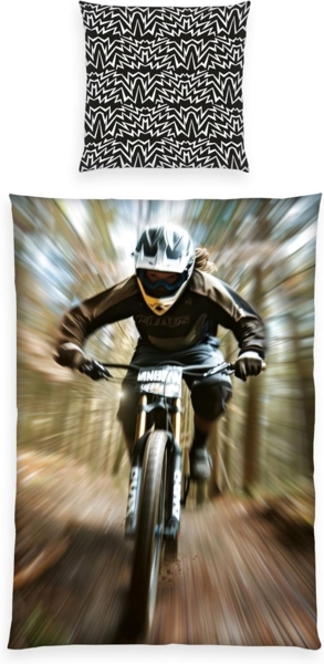 Herding Young Collection Wendebettwäsche Young Collection Mountainbike, Microfaser, 2 teilig, mit Motocross Design