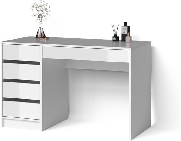 Livinity® Schminktisch Imola, Weiß, 120 x 75 cm (1-St)
