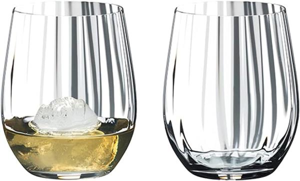 Riedel Optic O Whisky, 2er Set, Whiskyglas, Whiskybecher, Trinkglas, Hochwertiges Glas, 344 ml, 0515/05