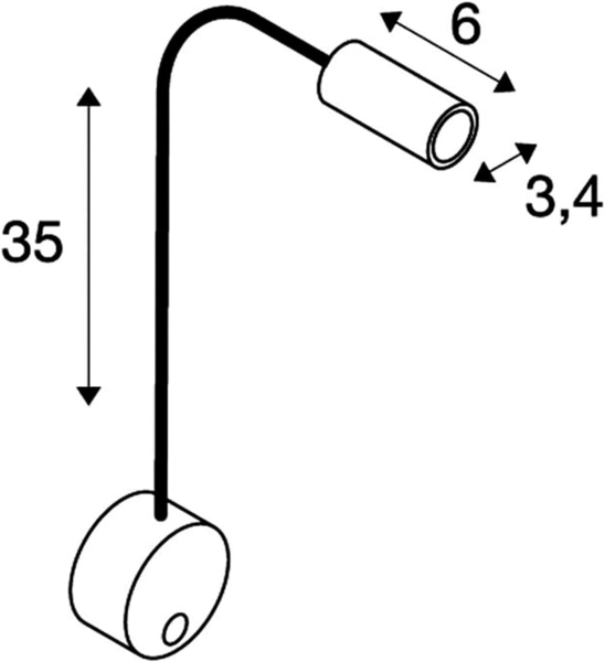 SLV No. 1002431 DIO FLEX PLATE LED LED Indoor Wandaufbauleuchte schwarz 3000K Bild 5