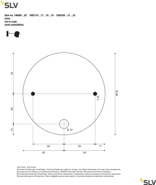 SLV No. 1002431 DIO FLEX PLATE LED LED Indoor Wandaufbauleuchte schwarz 3000K Bild 6
