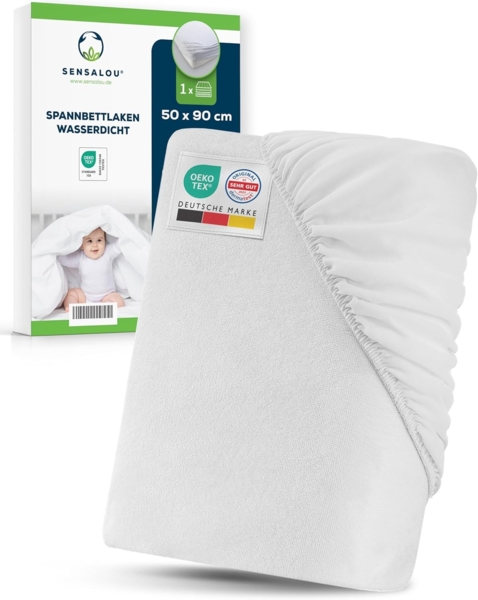 Sensalou Spannbettlaken Wasserdichtes Inkontinenz-Spannbettlaken, Frottee, Polyurethan, Gummizug: elastisch, (1 Stück), wasserdicht atmungsaktiv wasserfest