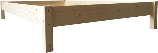 LIEGEWERK Futonbett Bett Holz massiv Holzbett Massivholzbett 90 100 120 140 160 180 200x200 cm, hergestellt in BRD (Breite 90 / Länge 200)