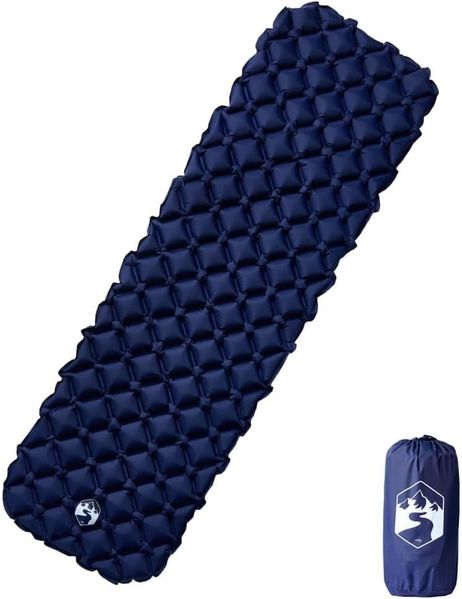 vidaXL Aufblasbare Isomatte Marineblau 190x58x6 cm 4007117