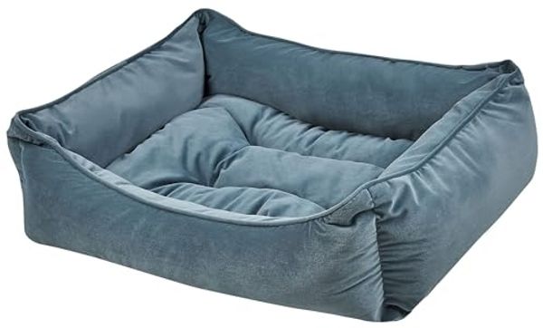 Tierbett IZMIR Samtstoff Blau