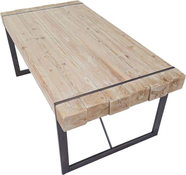 Esszimmertisch HWC-A15, Tanne Holz rustikal massiv 80x180x90cm