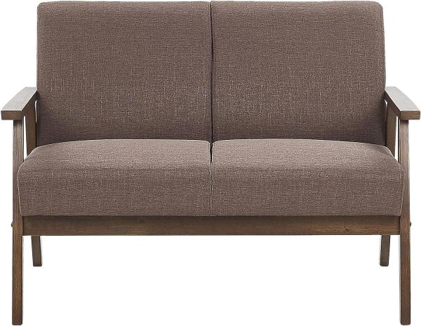 2-Sitzer Sofa Polsterbezug braun ASNES