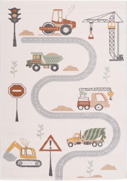 Pergamon Kinderteppich Kinder Teppich Maui Kids Baustelle, Rechteckig, Höhe: 13 mm Bild 6