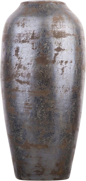 Dekovase LORCA Keramik 48 cm Dunkelgrau